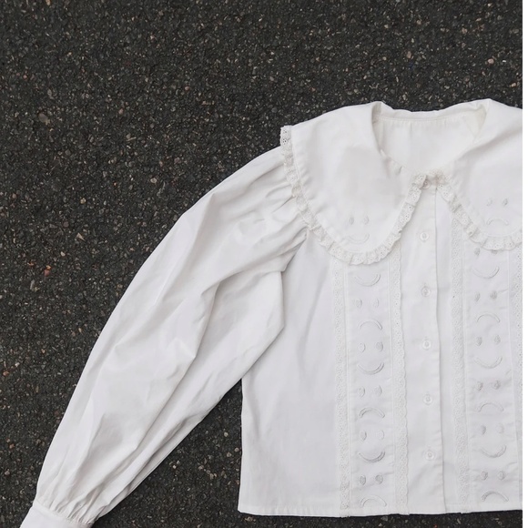 Happy Sad Embroidery Shirt - Picture 1 of 4